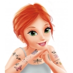 Блестящи татуировки Buki France - 75 броя