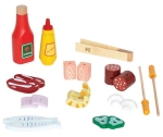 Дървена играчка Hape - Грил с продукти