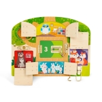 Дървена дъска с активности Battat - Резета и ключалки