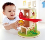 Дървена играчка Hape - Натисни и плъзни, Джунгла