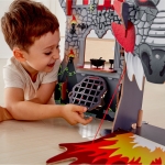 Игрален комплект Hape - Замъкът на викингите, С фигури