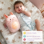 Музикална плюшена лампа за сън Hape - Зайче