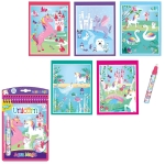 Книжка за рисуване с вода Totum - Еднорог