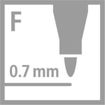 Комплект флумастери Stabilo - Trio A-Z, 30 цвята