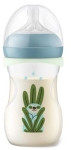 Комплект Philips Avent - Natural Response 3.0, 260 ml, със залъгалка 0-6 m, Светещи