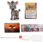 Комплект за диамантена бродерия Craft Buddy - Crystal Art Buddies, Зебра