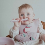 Силиконова купичка за хранене с вакуум Sassi - Динозавър