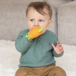 Силиконова бебешка ръкавичка с гризалка Infantino - Морковче