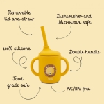 Силиконова чаша със сламка Sassi - Лисица