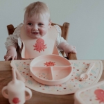 Силиконова чиния за хранене с вакуум - Sassi, Октопод