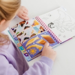 Творчески комплект 2 в 1 Totum - Disney Princess, Книжка за оцветяване и стикери 