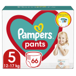 Бебешки пелени гащи Pampers 5, 66 броя