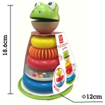 Дървена играчка за подреждане Hape - Жабка