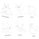 Детска книжка Eurekakids - Свържи и оцвети, Животни