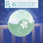 Прожектор с успокояваща светлина 3 в 1 - Infantino, Екрю