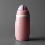 Неразливаща се термочаша със сламка Tommee Tippee - Active Straw, 266 ml, 12  m+, Розова