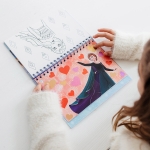 Творчески комплект 2 в 1 Totum - Frozen, Книжка за оцветяване и стикери