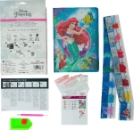 Творчески комплект Craft Buddy - Малката русалка, Направи сам, Тетрадка с диамантена корица