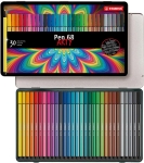Флумастери Stabilo - Pen 68, Arty, метална кутия, 30 цвята
