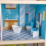 Къща за кукли Hape - С LED светлина, 18 части