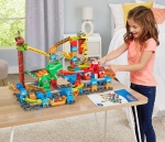 Игрален комплект Vtech - Marble Rush, Комплект писта с мраморни топчета, Динозавър