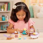 Комплект за игра Battat - Li′l Woodzeez, Баня, 16 части