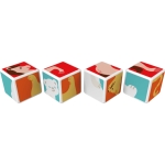Магнитен конструктор Geomag - Magicube, Животни и карти