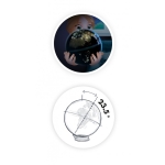 Образователна играчка 2 в 1 Buki France - Светещ въртящ се глобус