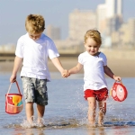 Сгъваем комплект за пясък Hape - Раница, 4 части