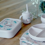 Силиконова чаша със сламка Sassi - Лисица