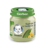 Пюре Nestle GERBER - Картофи и тиквички, 130 g