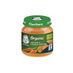 Пюре Nestle GERBER Organic - Морков и сладък картоф, 125 g