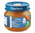 Зеленчуково пюре Nestle GERBER - Моркови, 80 g