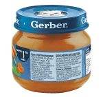 Зеленчуково пюре Nestle GERBER - Моркови, 80 g