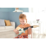 Дървена играчка Hape - Укулеле Rock n Roll, Синьо