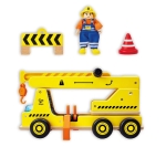 Детски дървен комплект Hape - Подвижен кран