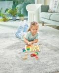 Дървен пъзел Hape - Цветове и форми, 9 части