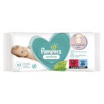 Мокри кърпи Pampers - Sensetive, 52 броя