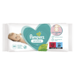 Мокри кърпи Pampers - Sensetive, 80 броя