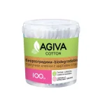 Биоразградими памучни клечки за уши Agiva, 100 броя