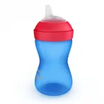 Неразливаща се чаша с мек накрайник Philips Avent - Синя, 300 ml