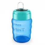 Неразливаща се чаша с мек накрайник Philips Avent - За лесен преход синя, 260 ml