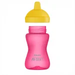 Неразливаща се чаша с твърд накрайник Philips Avent - Розова, 300 ml