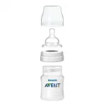 Шише за хранене Philips Avent Anti-Colic, 260 ml - с биберон Classic 1м+, декорация Жираф