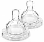 Биберони Philips Avent - Anti-colic със сила на потока 1, 0m+, 2 броя