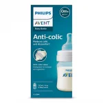 Шише за хранене Philips Avent Anti-Colic, 125 ml - с биберон поток 1, 0м+