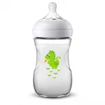 Шише за хранене Philips Avent Natural, 260 ml - с декорация, Дракон