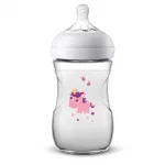 Шише за хранене Philips Avent Natural, 260 ml - с декорация, Еднорог
