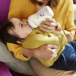 Шише за хранене Philips Avent Natural, 260 ml - с декорация, Хипопотам