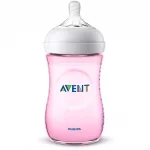 Шише за хранене Philips Avent Natural, 260 ml - Лимитирана серия, Розово